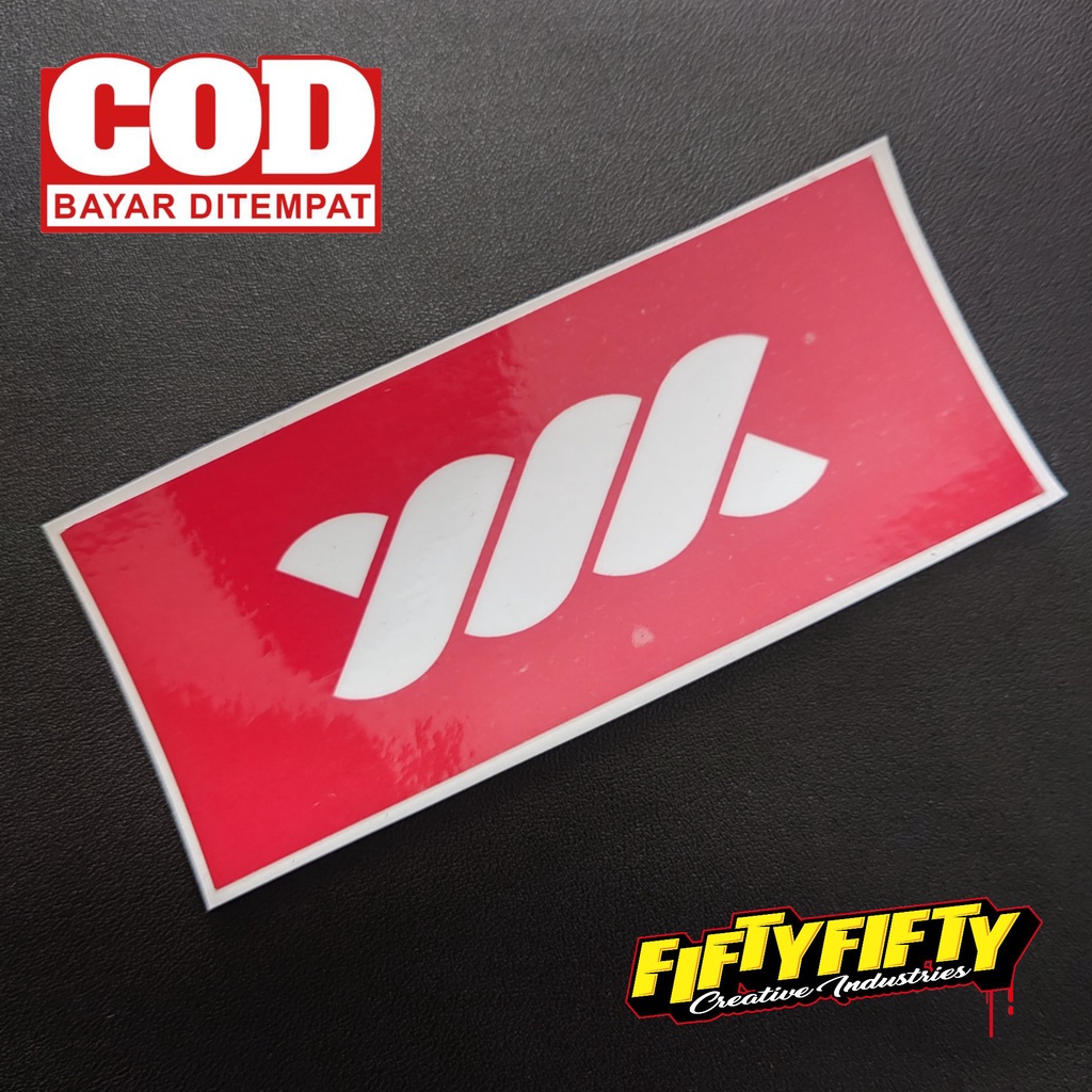 Stiker Print Cut BRAND DISTRO WADEZIG Stiker Printing Laminasi Glossy Tahan Air Stiker Motor Mobil Helm Sudah Membentuk Pola Desain