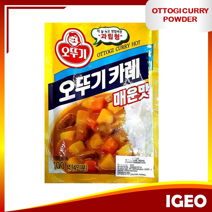 

Ottogi Curry Powder Hot 100gr - Bumbu Kari Kare Instan Pedas Korea Import