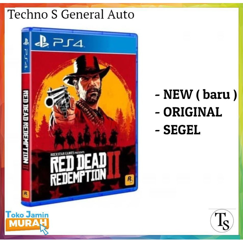 PS4 Red Dead Redemption 2 - Kaset CD PS 4 Red Dead Redemption 2 - RDR 2 PS4