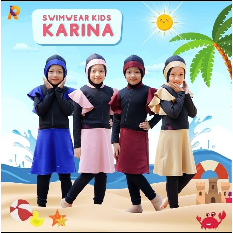 Baju Renang Rocella Anak Baju Renang Muslimah Baju Renang Syari Baju Renang Samarinda Baju Renang sc