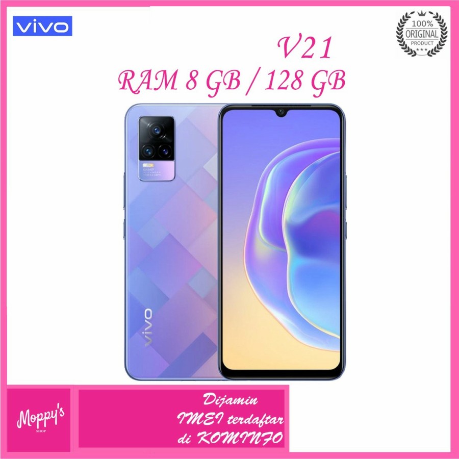 VIVO V21 4G 8+3/128 GB GARANSI RESMI