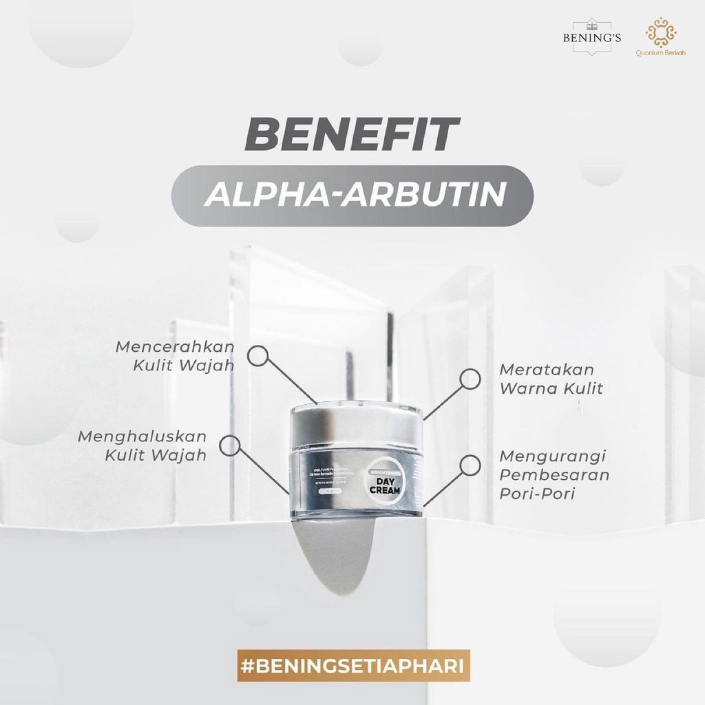 KRIM PENCERAH WAJAH SEHAT HALAL BPOM - BRIGHTENING Day Cream Bening's Skincare