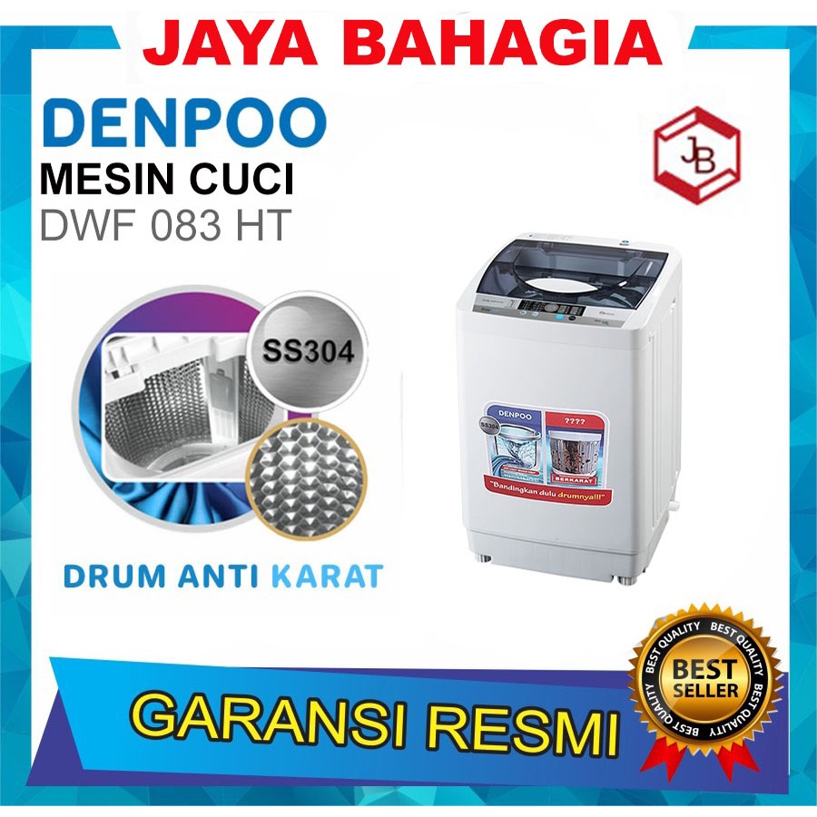 Denpoo DWF 083HT Mesin Cuci Top Loading 1 Tabung