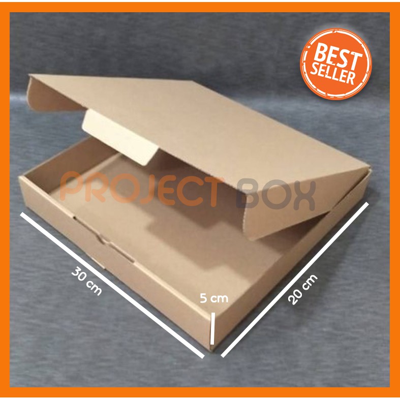 KARDUS BOX PIZZA POLOS Uk. 30x20x5 UNTUK KADO / BOX DIE CUT / BOX PACKING