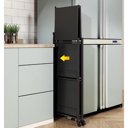 SHENAR FOLDING CABINET RAK DAPUR LIPAT MULTIFUNGSI 5 TINGKAT KITCHEN RACK MULTI LAYER / KING 5 LAYER / QUEEN 3 LAYER