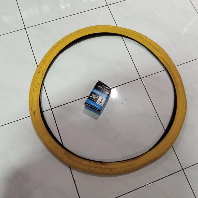 Ban Luar Dalam 26 X 1.50 Sepeda 26 Mtb / Mini 26" X 150 United Kuning