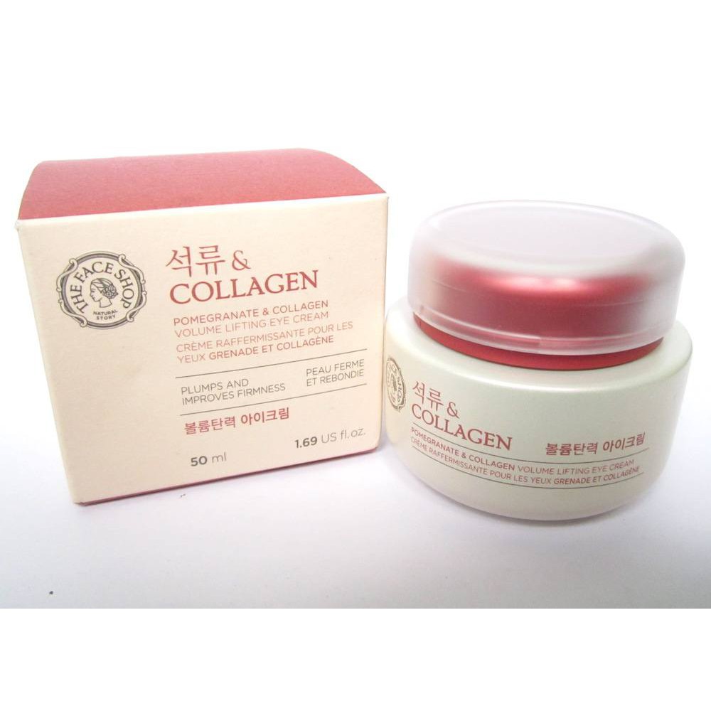 The Face Shop Pomegranate And Collagen Volume Lifting Eye Cream Share In Bottle Shopee Indonesia