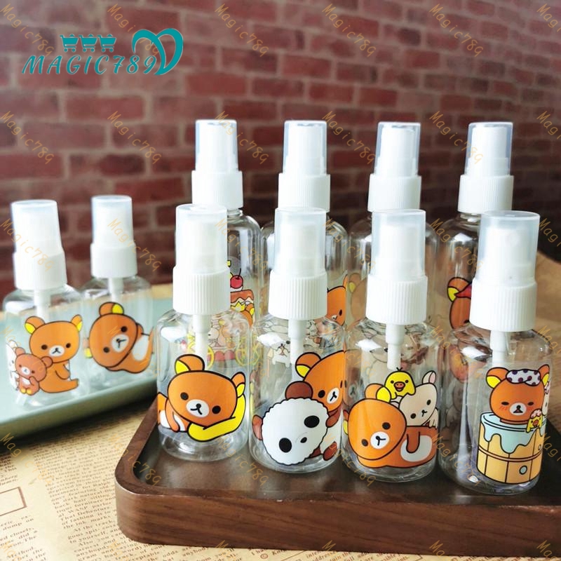 Magic789 Botol Spray Kosong Portable Bahan Plastik Ukuran 50/100ml Untuk Travel