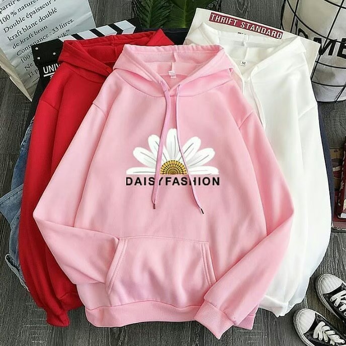 RCL - SWEATER HOODIE JUMPER DAISY FASHION SIZE L-XL (PRIA &amp; WANITA)