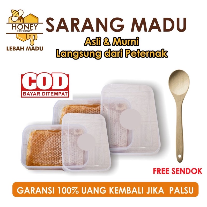 

sarang madu asli maliefera kemasan 500g gratis sendok perbox dijamin garansi 100%