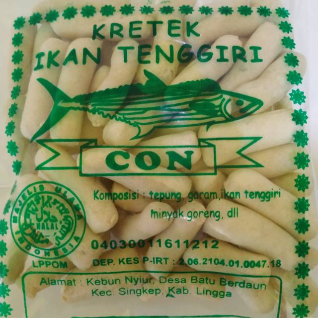 

Kerupuk kretek ikan tenggiri
