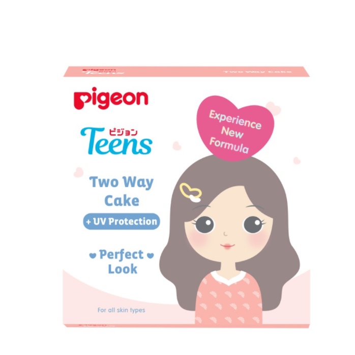 PIGEON Teens Two Way Cake 14Gr / Bedak Padat Mengandung Foundation