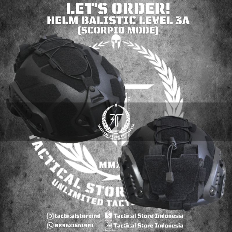 PROMO DISCOUNT Helm Tactical Balistic Scorpio Level 3A