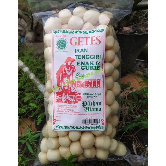 

Getas cap nelayan 250gram khas bangka dari ikan tenggiri kerupuk cemilan snack oleh oleh bangka