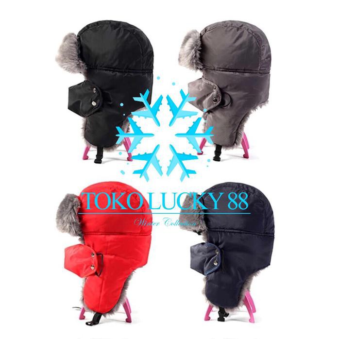 Topi Bomber Ushanka Rusia