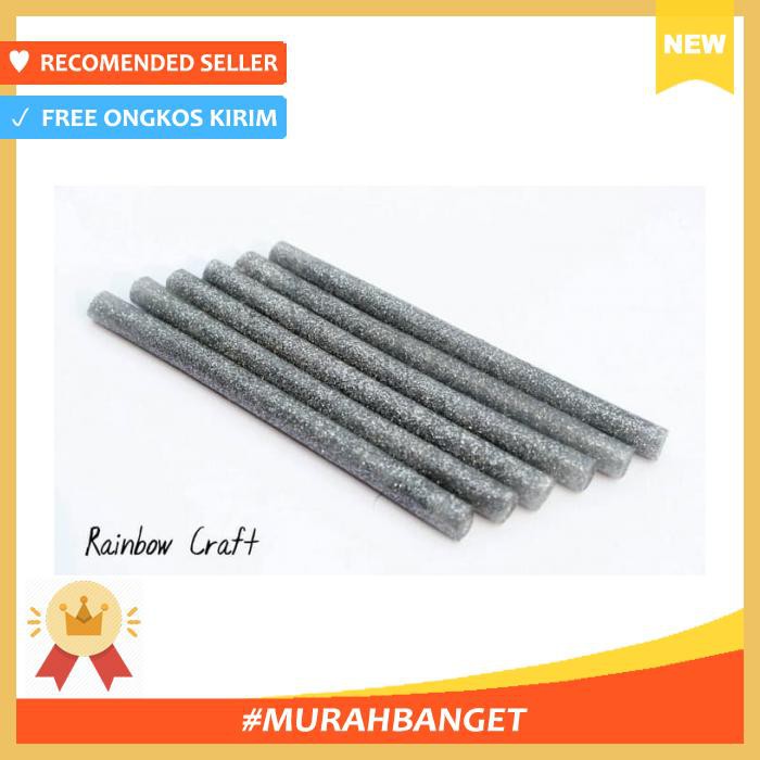 

Pengikat & Perekat - Hot Glue Stick Color Silver (G001), Lem Tembak Warna 6Pcs