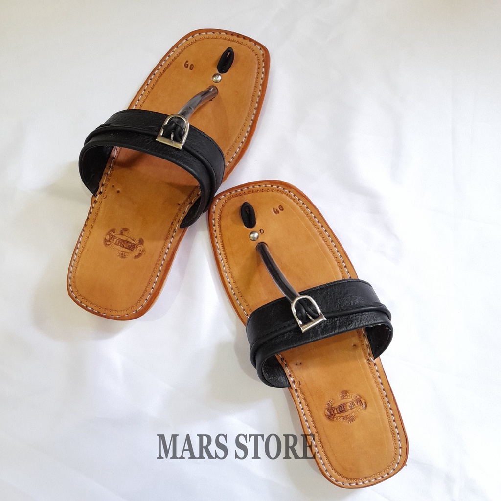 Sandal Pria Dewasa Kulit Asli Original Keren Berkualitas Terbaik Model tarumpah