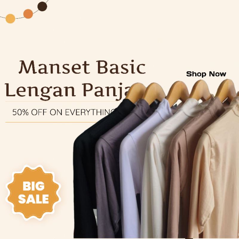 Manset Atasan Lengan Panjang Rayon Premium/Manset Baju Turtle Neck Rayon Premium