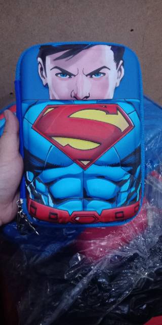 Kotak pensil smiggle super heroes spiderman,ironman,superman,batman,captainamerica-4