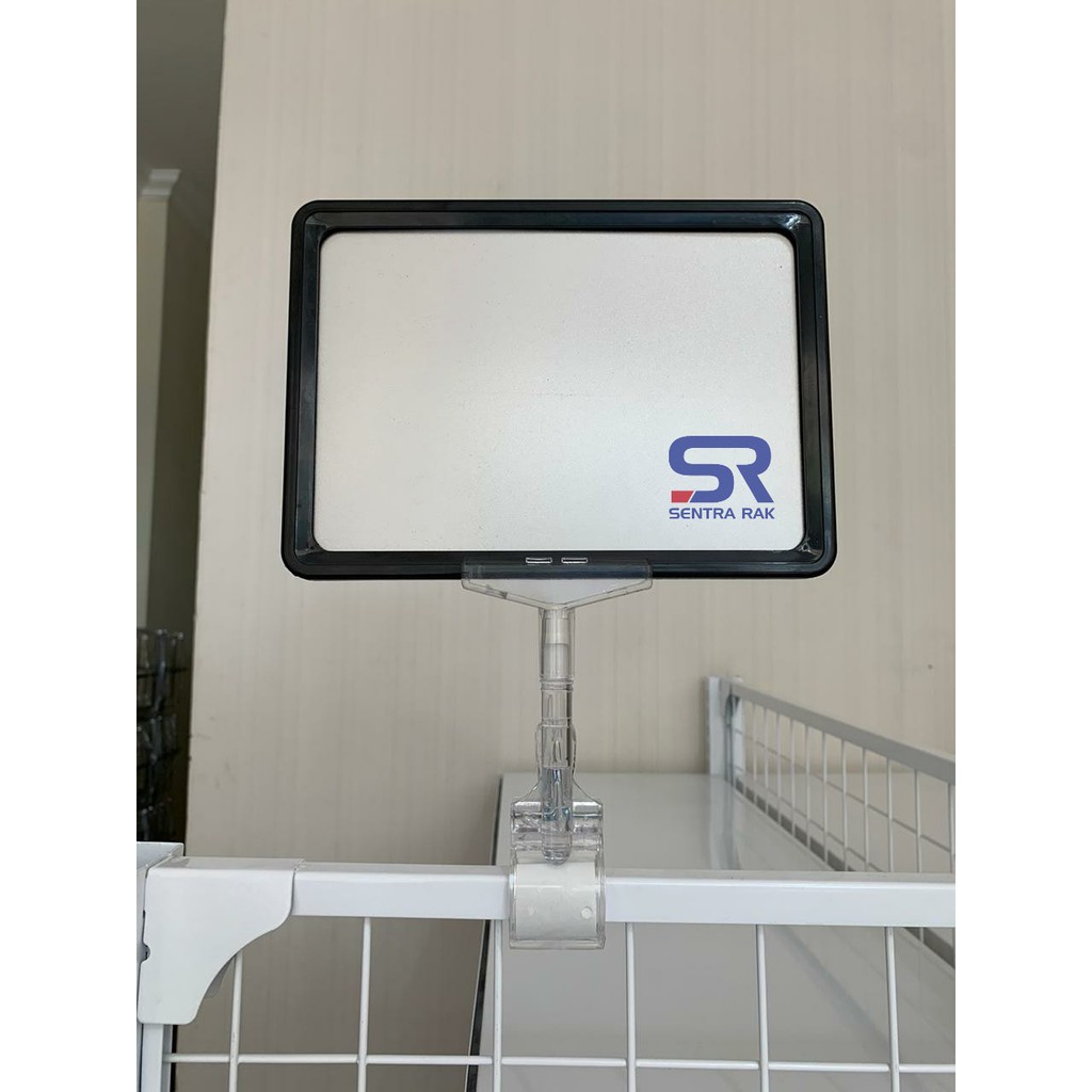 

Frame Promosi A5 dan Jepitan Jumbo / Tag Promosi Toko RB9