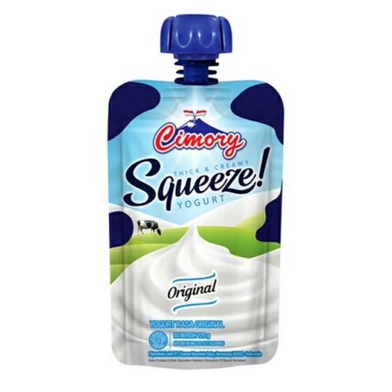 Cimory Yoghurt Squeeze  120 ml rasa strawberry, original,bluberry,coklat,honey