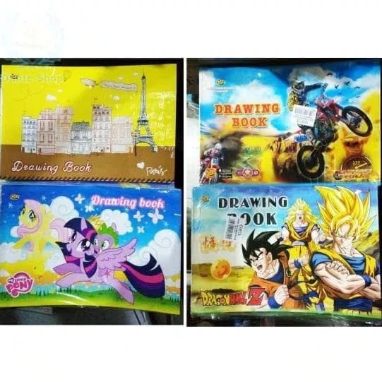 

Buku Gambar A4 Kiky Drawing book kertas tebal 1Pcs saja