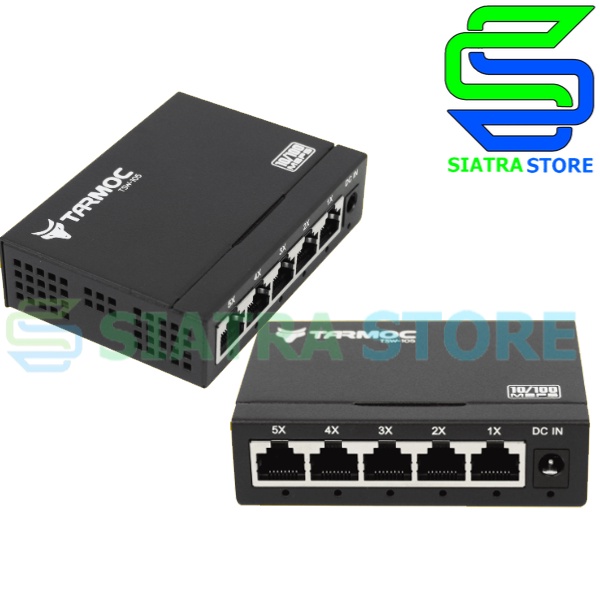 Tarmoc TSW-105 Switch Unmanage 5 port 10/100Mbps Metal Case