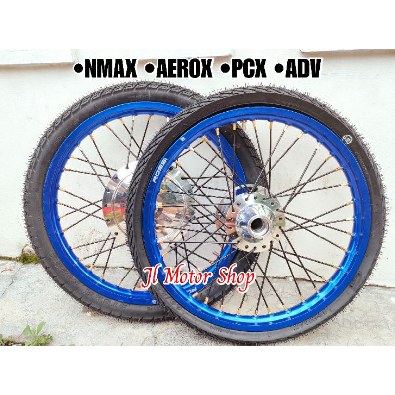 Sepaket VELG JARI JARI NMAX AEROX 155 PCX 150 LOCAL ADV 150 RING 17 - SEPAKET VELG TROMOL SET JARI2 NMAX AEROX 155 PCX 150 LOCAL ADV 150 SET PLUS BAN