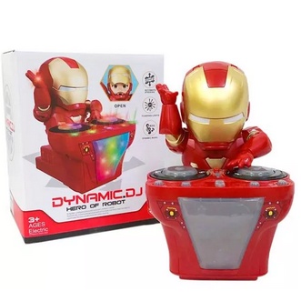 Mainan anak Robot Dance Ironman DJ Dynamic / Mainan ironman / Mainan Robot / Mainan Avengers / Robot Joget