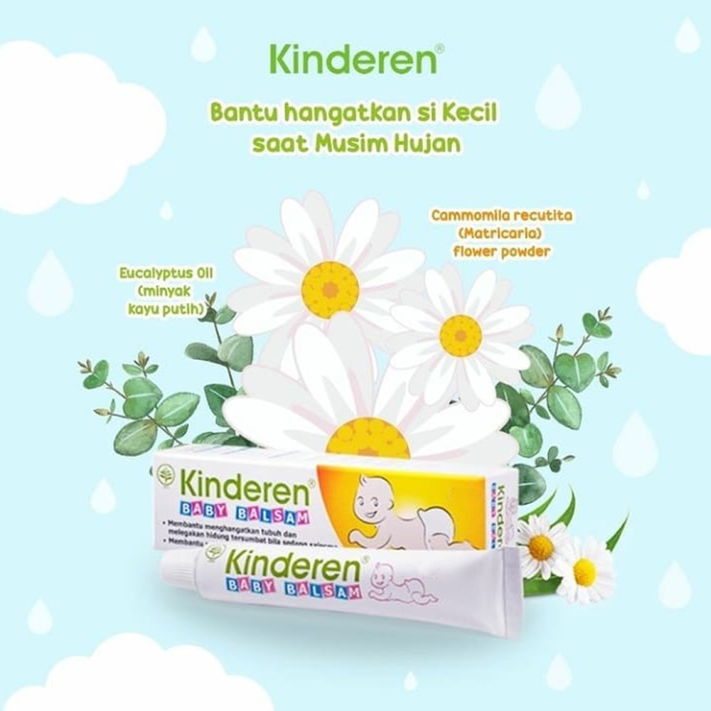 Kinderen Baby Balsam 12 gr | Balsam Bayi | Hidung Tersumbat & Perut Kembung Bayi-1