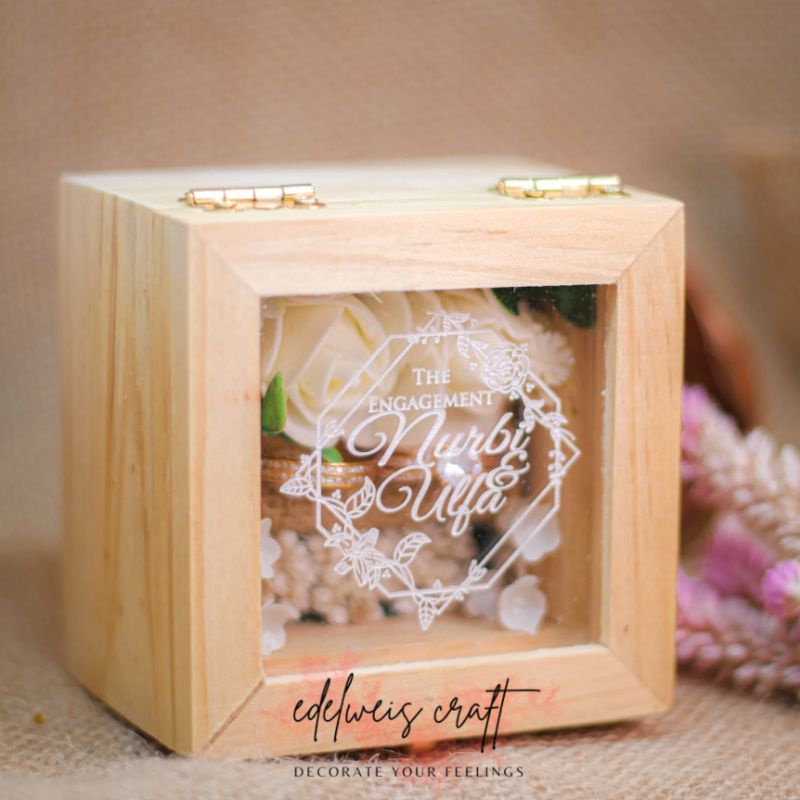 RING BOX/ KOTAK CINCIN/ BOX CINCIN/ RING BEARER/ BOX 8X8