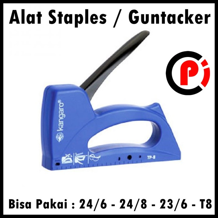 KANGARO TP 8 Alat Staples Gun Hekter Tembak Stapler Kayu Guntacker