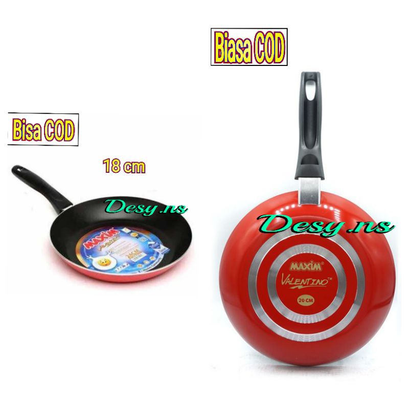 Teflon MAXIM valentino 18cm/Frypan MAXIM valentino 18cm/Teflon valentino/Teflon penggorengan