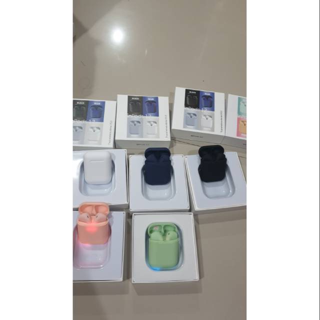 i12 TWS Earphone Wireless Bluetooth i12 TWS BERKUALITAS BASS