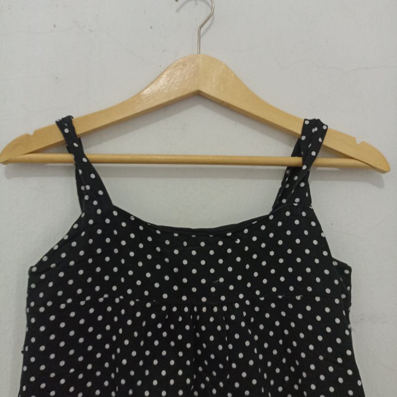 Preloved Inner Motif Polkadot Baju Atasan