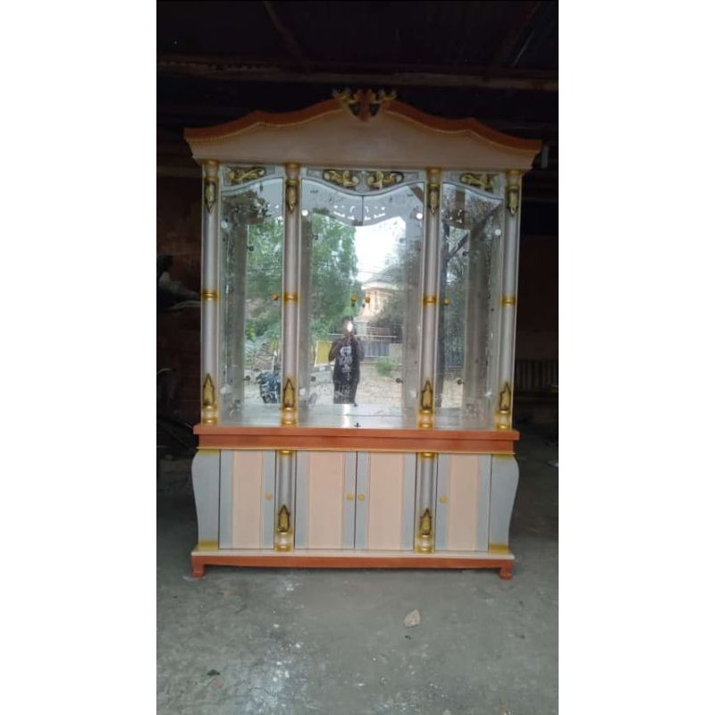 Lemari hias kristal bufet tv kristal 180