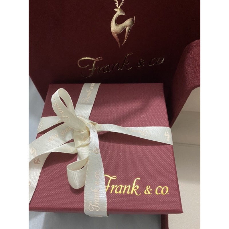 Box kalung frank n co bludru original lengkap dgn paper bag bludru, baru banget
