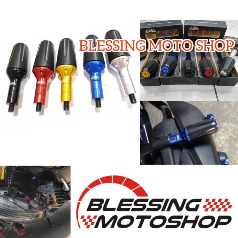 jalu pelindung knalpot satuan black diamond pcx 150 new pcx 160 ADV