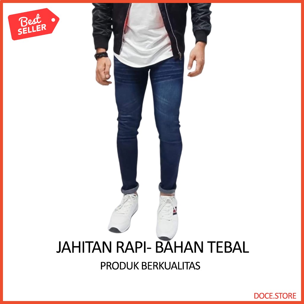 HARGA PROMO Celana Jeans Pria Cowok Cheap Monday Skiny Pensil M5T7 CelanaJeans Polos Keren Kuliah Sk
