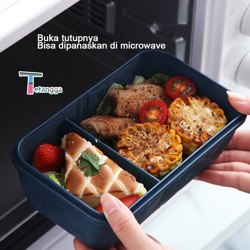 Kotak Makan Lunchbox Gandum Lunchbox Sekat / Kotak Bekal Makan Gandum Tetangga VS-36