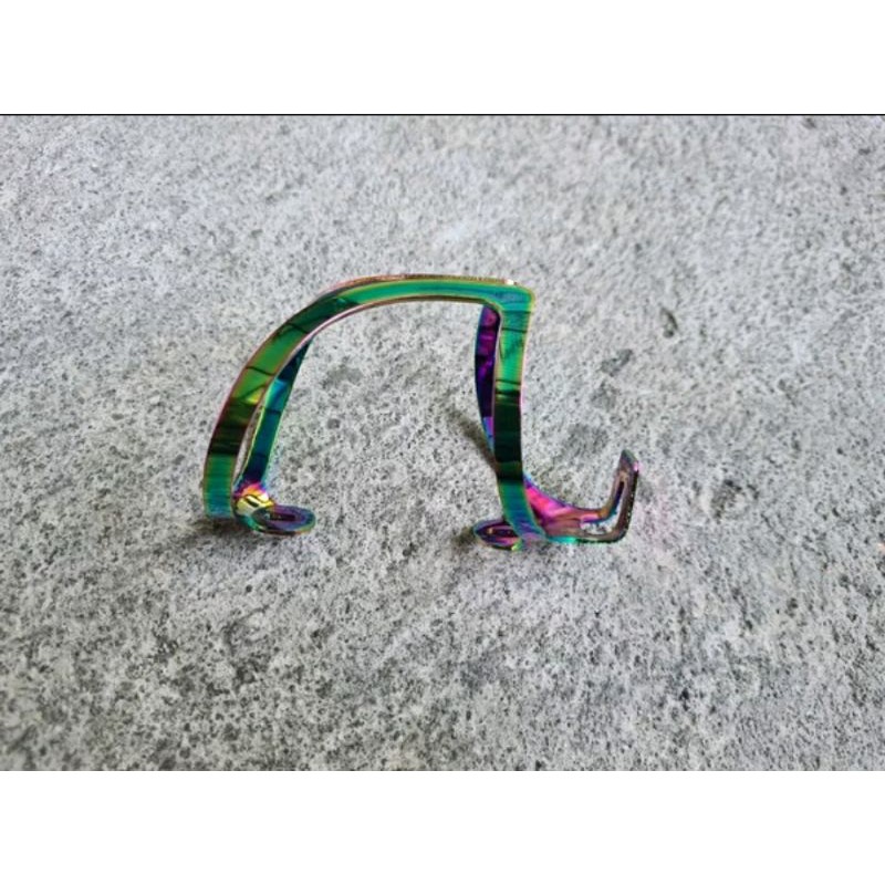 bottle cage alloy rainbow tempat bidon rak botol sepeda pelangi botol air minum sepeda bisa mtb roadbike balap road bike seli lipat folding bike