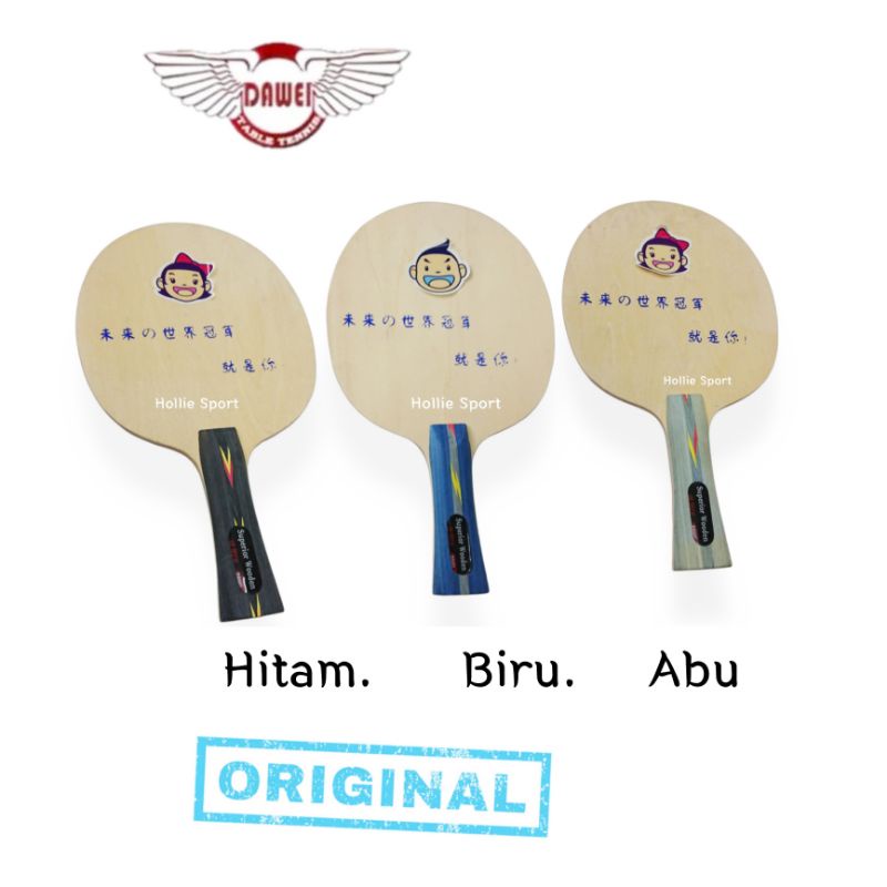Dawei Superior Wooden Kayu Bat Tenis Meja