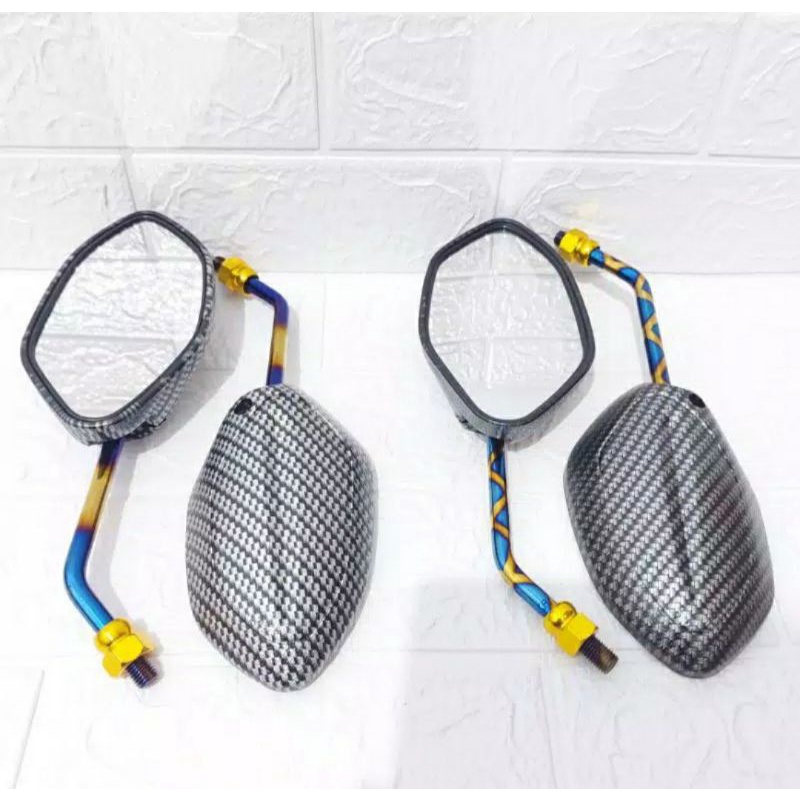 Kaca Spion Model Beat Carbon Dart Honda Karbon Motor beat  2TONE  Beat Vario Scoopy Twotone dll