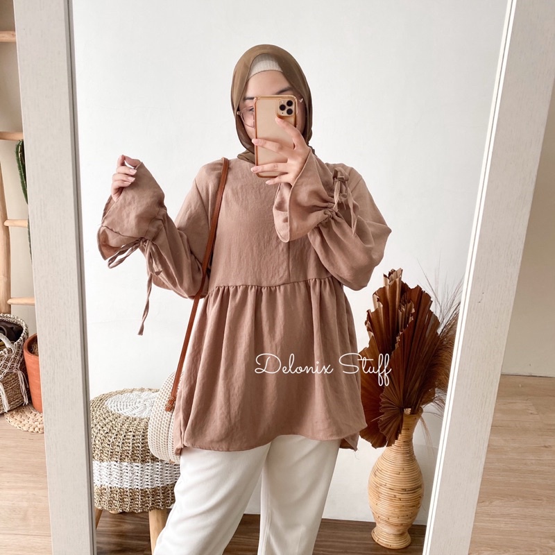 Erina oversize peplum top