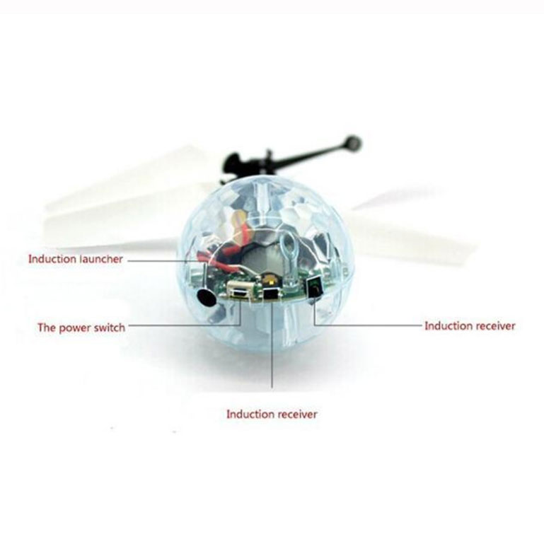 TOAWLC Mainan Flash Flying Ball Disco Helicopter - XD988 - MultiC