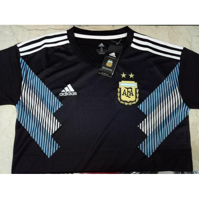 Jersey Bola Argentina Away World Cup Piala Dunia 2018 Grade Ori