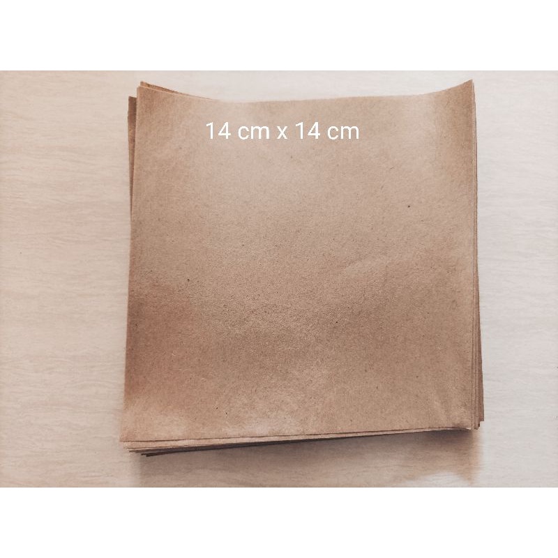 

Kertas Minyak Dus / Kertas Nasi / Alas Kotak Nasi /Kertas laminating / Kertas Minyak 14x 14cm 18 x18cm