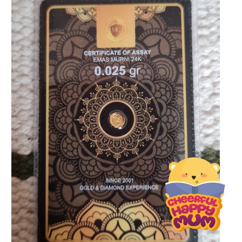 MiniGold Mini Gold Kado Emas 0.025 gram 0.025gram 0,025 gram 0.025g 0025