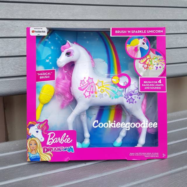 barbie dreamtopia brush and sparkle unicorn