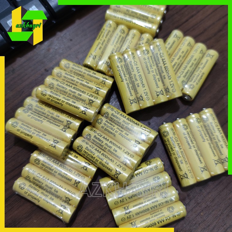 BATERAI AAA AA A2 A3 RECHARGEABLE NICD BATTERY BATRE CHARGE CAS